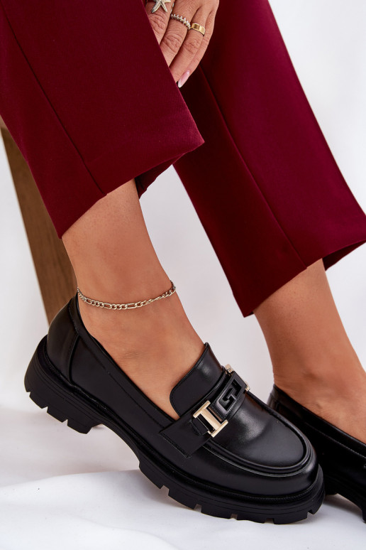 naiste mokassiinid eko-nahast Must Lomnela