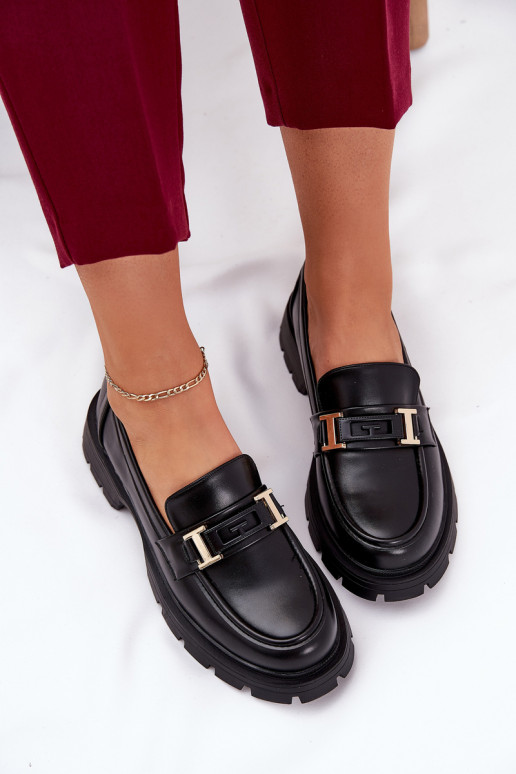 naiste mokassiinid eko-nahast Must Lomnela