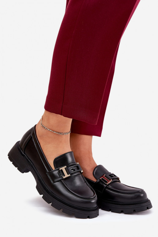 naiste mokassiinid eko-nahast Must Lomnela