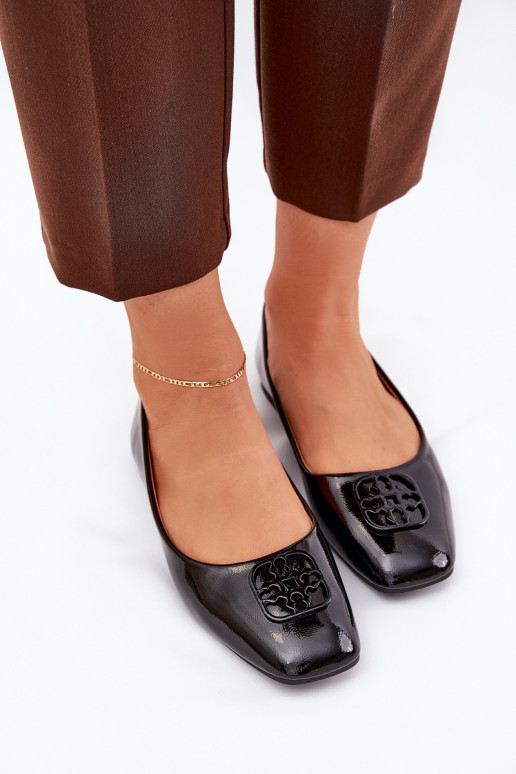 Laque Elegantsed Baleriinad   Detalem Vinceza 17377 Must Laque Elegantsed Baleriinad   Detalem Vinceza 17377 Must