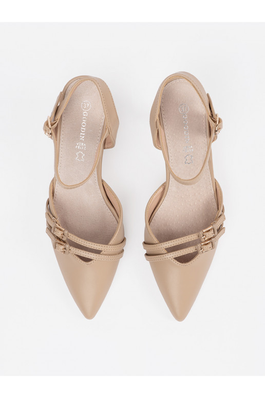 beeži värvi poolsaapad 