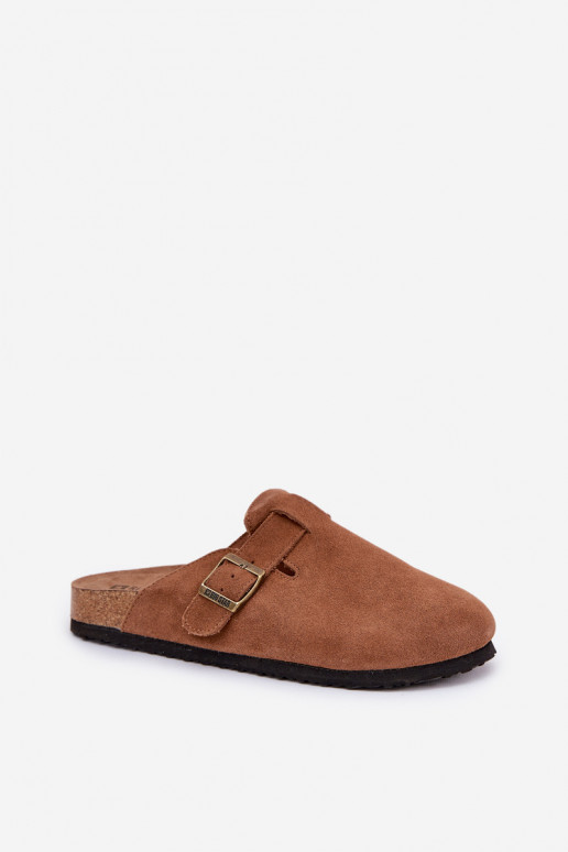 Naiste pruunid sametised sussid pandladega Big Star RR274A387