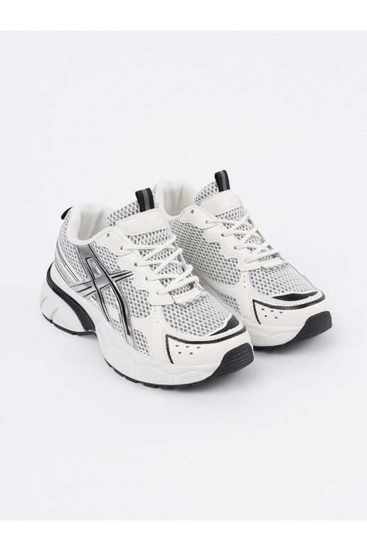 Sportliku stiiliga Naiste kingad valge värv-Mustad 