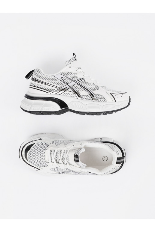 Sportliku stiiliga Naiste kingad valge värv-Mustad 