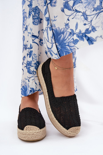 Espadrillid platvormiga Vinceza 17392 Must 2