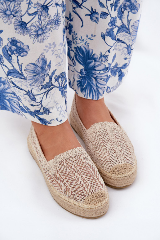 Espadrillid platvormiga Vinceza 17392 beeži värvi Espadrillid platvormiga Vinceza 17392 beeži värvi