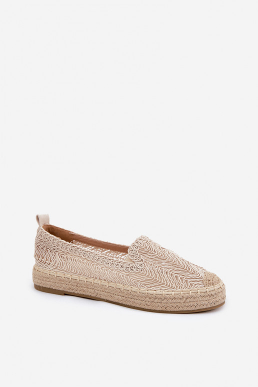 Espadrillid platvormiga Vinceza 17392 beeži värvi Espadrillid platvormiga Vinceza 17392 beeži värvi