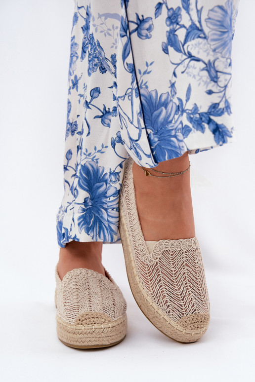 Espadrillid platvormiga Vinceza 17392 beeži värvi Espadrillid platvormiga Vinceza 17392 beeži värvi