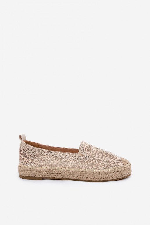 Espadrillid platvormiga Vinceza 17392 beeži värvi Espadrillid platvormiga Vinceza 17392 beeži värvi