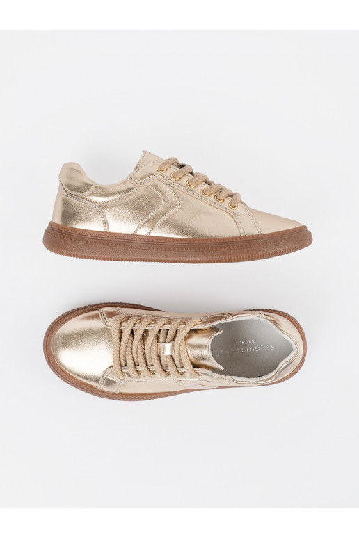 Kuldset värvi Tossud mudeli kingad   Sergio Leone