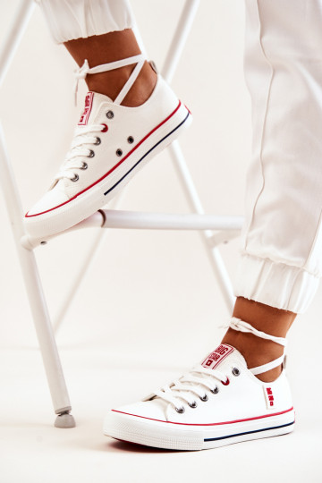  Riidest vabaaja jalanõud BIG STAR JJ274123 valget värvi