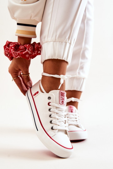  Riidest vabaaja jalanõud BIG STAR JJ274123 valget värvi 2