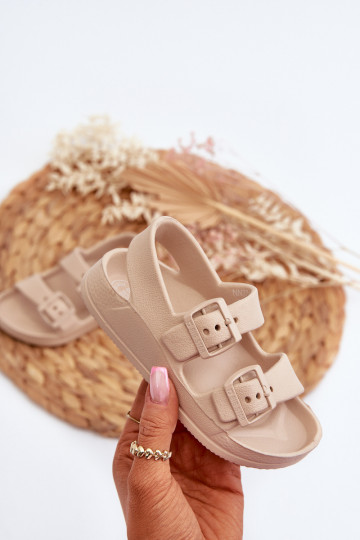 Sussid Laste jalanõud  neetide ja pandlaga BIG STAR NN374544 beeži värvi 2