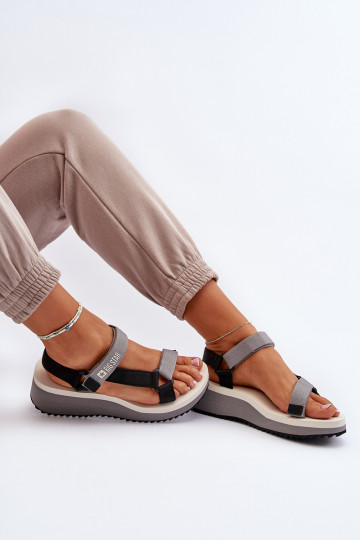 Naistesandaalid platvormiga I Koturnie Big Star NN274A054 Halli värvi 2