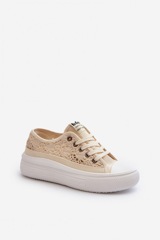 Pitsilised naiste saapad Lee Cooper LCW-23-44-1620 beeži värvi Pitsilised naiste saapad Lee Cooper LCW-23-44-1620 beeži värvi