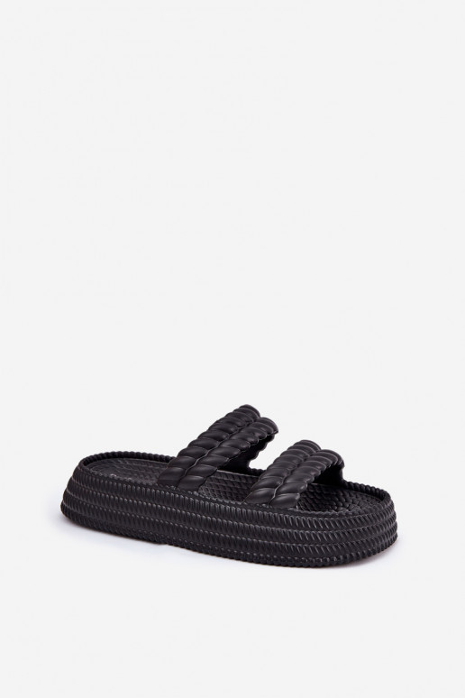 Mustad naiste kerged sussid platvormiga S.Barski ZK51-001