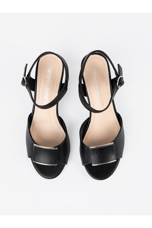 sandaalid kõrge kontsaga   Mustad sandaalid kõrge kontsaga   Mustad