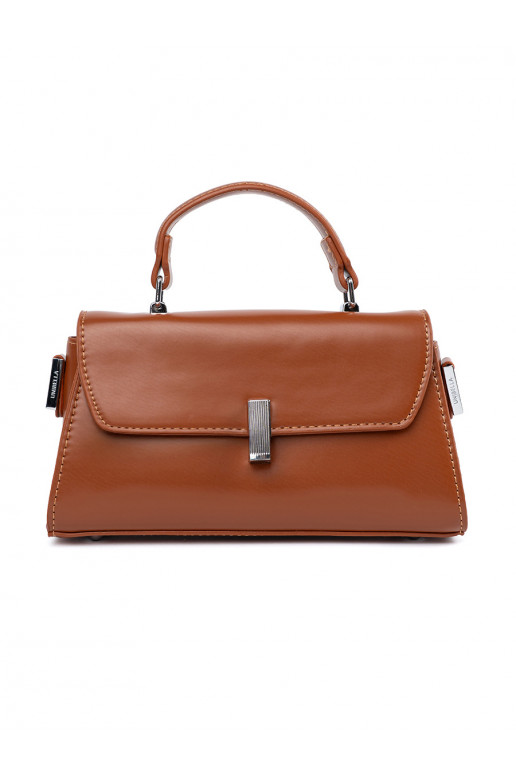 Pruunid värvi Käekott na ramie z rączką