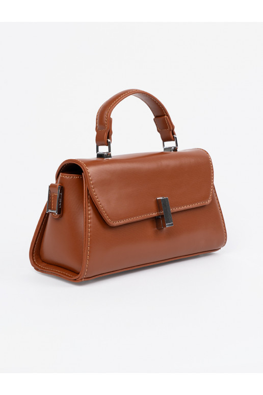 Pruunid värvi Käekott na ramie z rączką