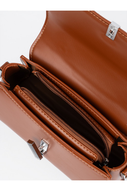 Pruunid värvi Käekott na ramie z rączką