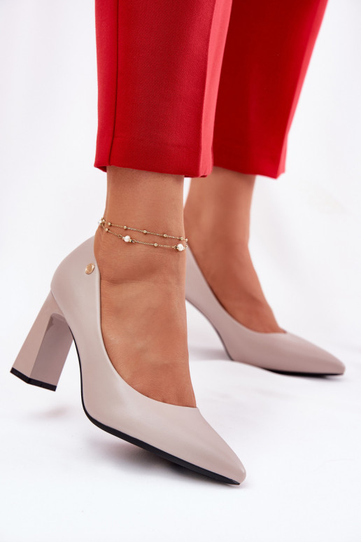 Elegantsed Kingad Na Słupkowym Obcasie Vinceza 62221 Halli värvi