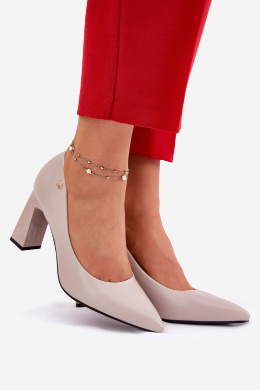 Elegantsed Kingad Na Słupkowym Obcasie Vinceza 62221 Halli värvi