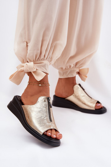 naiste plätud  tõmblukuga Kuldset värvi Irriva