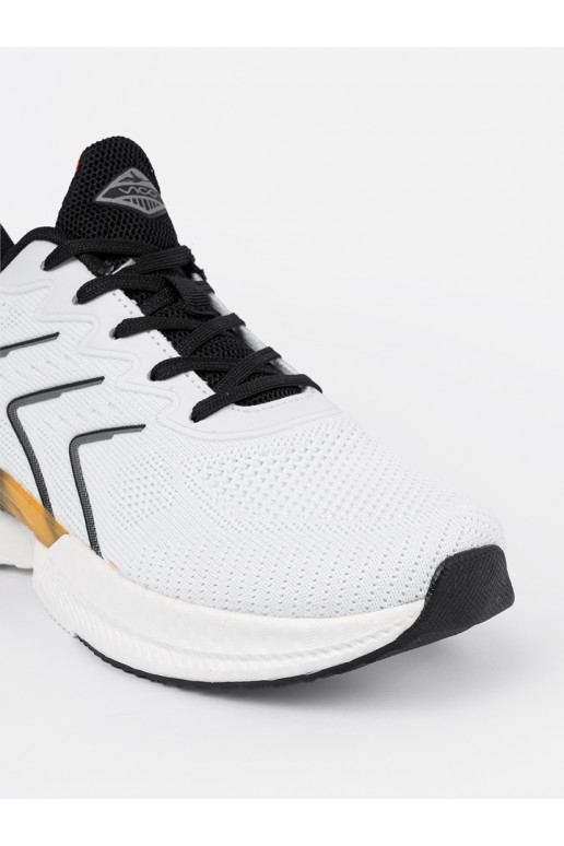 Valget-Mustad naiste kingad z pomarańczowym elementem