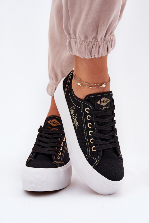 Nööritavad riidest jalatsid platvormiga Lee Cooper LCW-25-31-3431L Must Nööritavad riidest jalatsid platvormiga Lee Cooper LCW-25-31-3431L Must