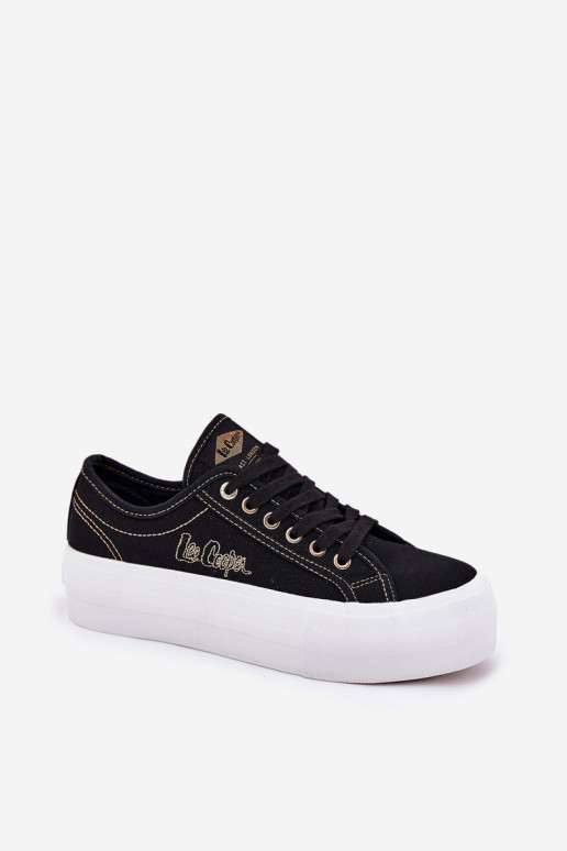 Nööritavad riidest jalatsid platvormiga Lee Cooper LCW-25-31-3431L Must Nööritavad riidest jalatsid platvormiga Lee Cooper LCW-25-31-3431L Must