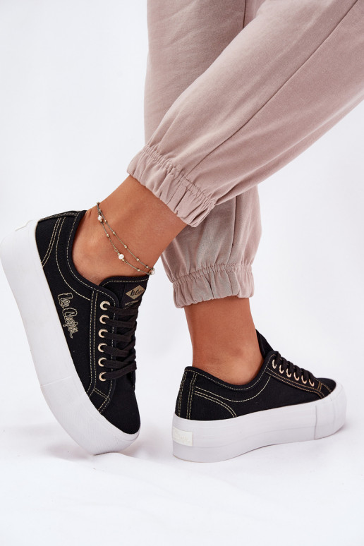 Nööritavad riidest jalatsid platvormiga Lee Cooper LCW-25-31-3431L Must Nööritavad riidest jalatsid platvormiga Lee Cooper LCW-25-31-3431L Must