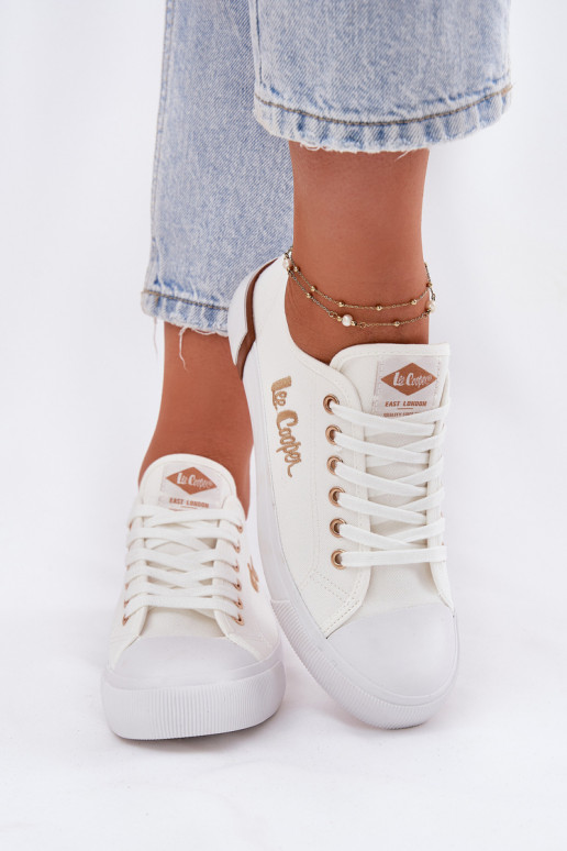 vabaaja jalanõud Riidest  Lee Cooper LCW-25-31-3428L valget värvi vabaaja jalanõud Riidest  Lee Cooper LCW-25-31-3428L valget värvi