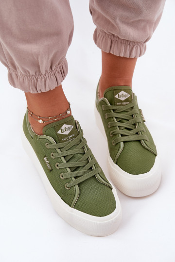 naiste saapad platvormiga Lee Cooper LCW-25-31-3449L Rohelist värvi