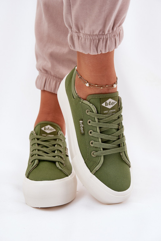 naiste saapad platvormiga Lee Cooper LCW-25-31-3449L Rohelist värvi naiste saapad platvormiga Lee Cooper LCW-25-31-3449L Rohelist värvi