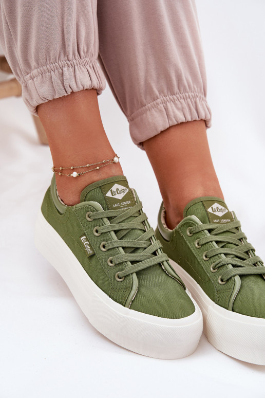 naiste saapad platvormiga Lee Cooper LCW-25-31-3449L Rohelist värvi naiste saapad platvormiga Lee Cooper LCW-25-31-3449L Rohelist värvi
