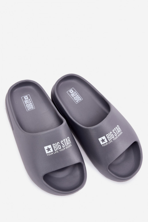 Kerged rannaplätud Sussid  Z Logo Big Star RR174A013 Halli värvi