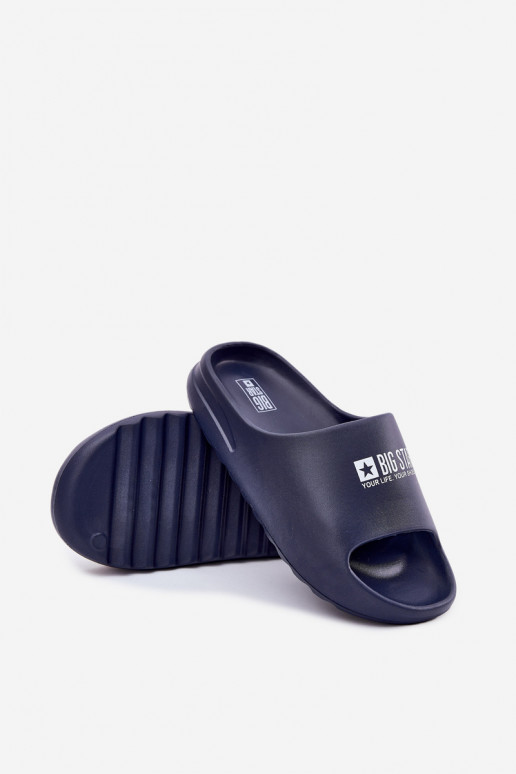 Kerged rannaplätud Sussid  Z Logo Big Star RR174A014 tumesinist värvi