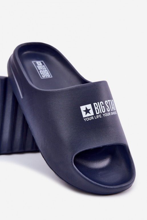 Kerged rannaplätud Sussid  Z Logo Big Star RR174A014 tumesinist värvi