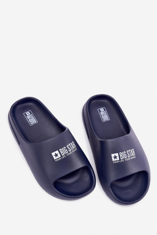 Kerged rannaplätud Sussid  Z Logo Big Star RR174A014 tumesinist värvi