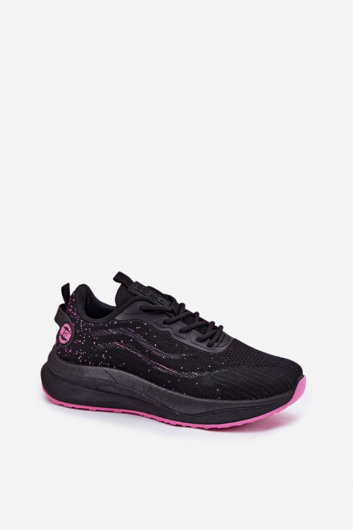 Platvormiga sneaker tüüpi sportlikud kingad Big Star RR274523 HI-POLY SYSTEM must värv Platvormiga sneaker tüüpi sportlikud kingad Big Star RR274523 HI-POLY SYSTEM must värv