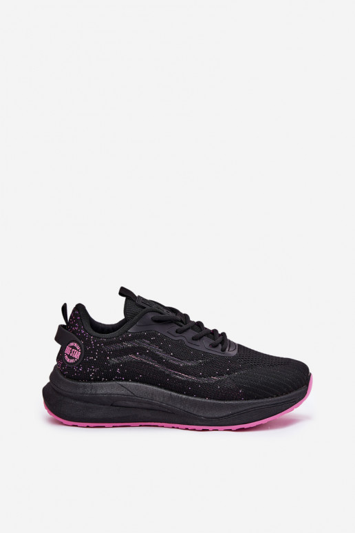 Platvormiga sneaker tüüpi sportlikud kingad Big Star RR274523 HI-POLY SYSTEM must värv Platvormiga sneaker tüüpi sportlikud kingad Big Star RR274523 HI-POLY SYSTEM must värv