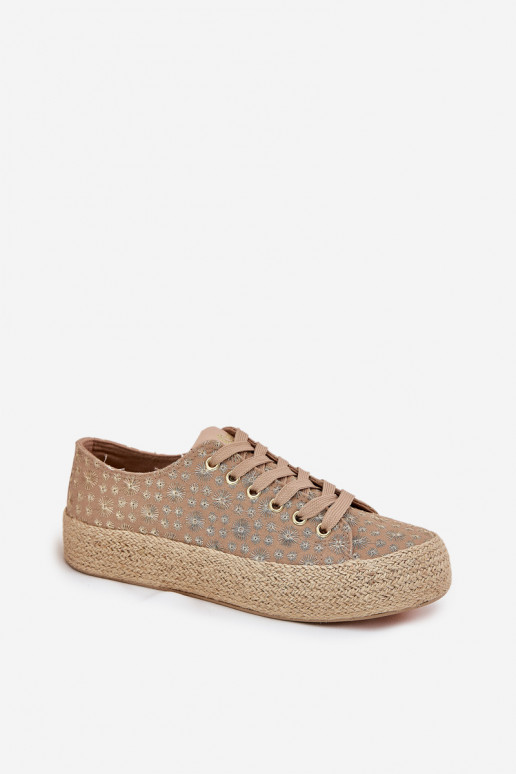 Kudumisega vabaaja jalanõud platvormiga Lee Cooper LCIN-25-08-3646L khaki Kudumisega vabaaja jalanõud platvormiga Lee Cooper LCIN-25-08-3646L khaki