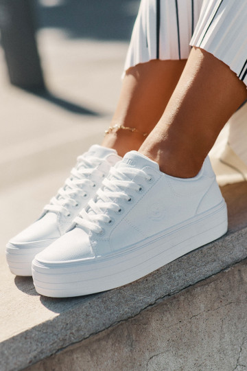 Eko   naiste saapad platvormiga Big Star RR274298 valget värvi