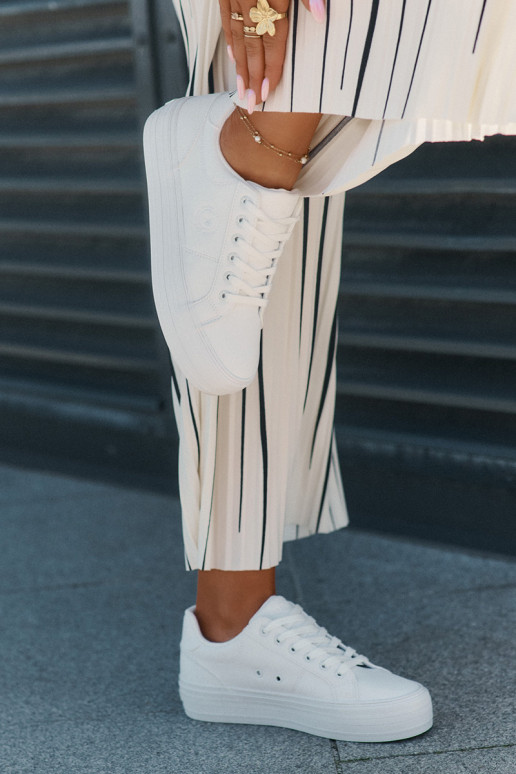 Eko   naiste saapad platvormiga Big Star RR274298 valget värvi