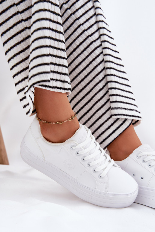 Eko   naiste saapad platvormiga Big Star RR274298 valget värvi