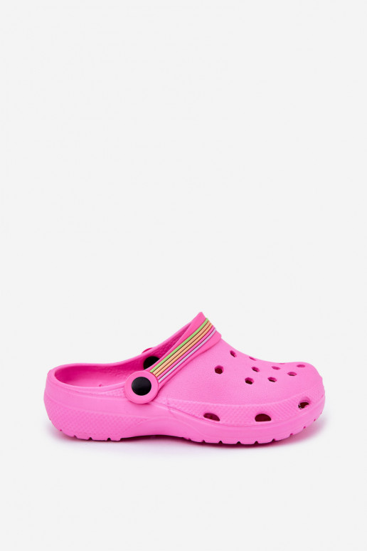 Kerged rannaplätud Kerged lehvidega Laste jalanõud Tumeroosad värvi Maranelia