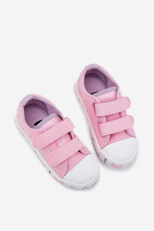 Valgete värvi laste vabaaja kingad Velcro´ga, Lee Cooper LCIN-25-02-3264K