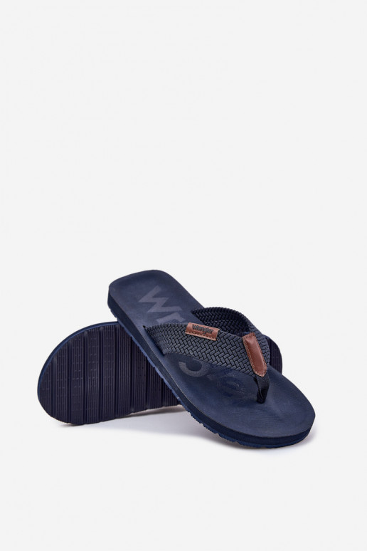 Sussid moodsad varbavahe-sandaalid  WRANGLER ZANE FLIPFLOP MEN LOW 20251044.24H tumesinist värvi