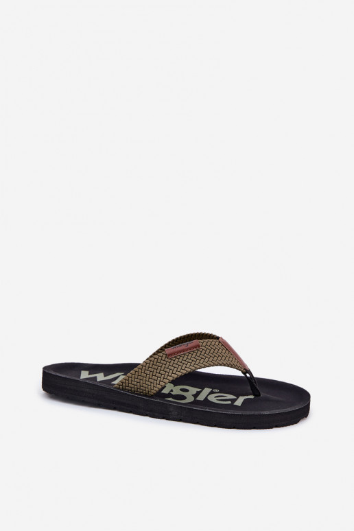 Sussid moodsad varbavahe-sandaalid  WRANGLER ZANE FLIPFLOP MEN LOW 20251044.20251044.57B Rohelist värvi