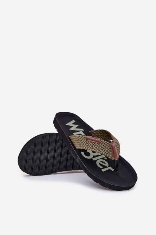Sussid moodsad varbavahe-sandaalid  WRANGLER ZANE FLIPFLOP MEN LOW 20251044.20251044.57B Rohelist värvi